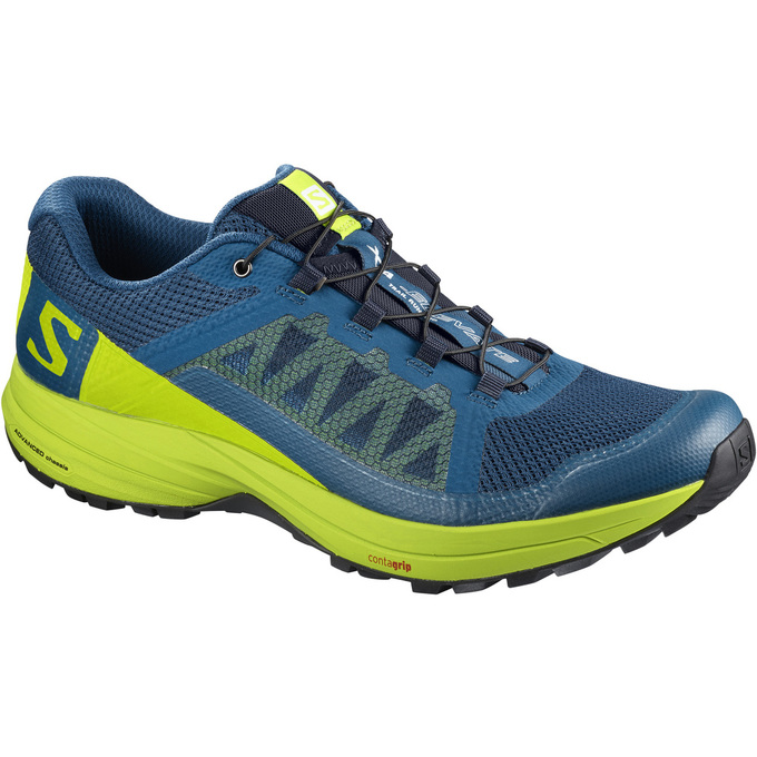 Chaussures De Trail Running Salomon Homme Bleu / Vert - Salomon XA ELEVATE - France (1607-YPEWU)